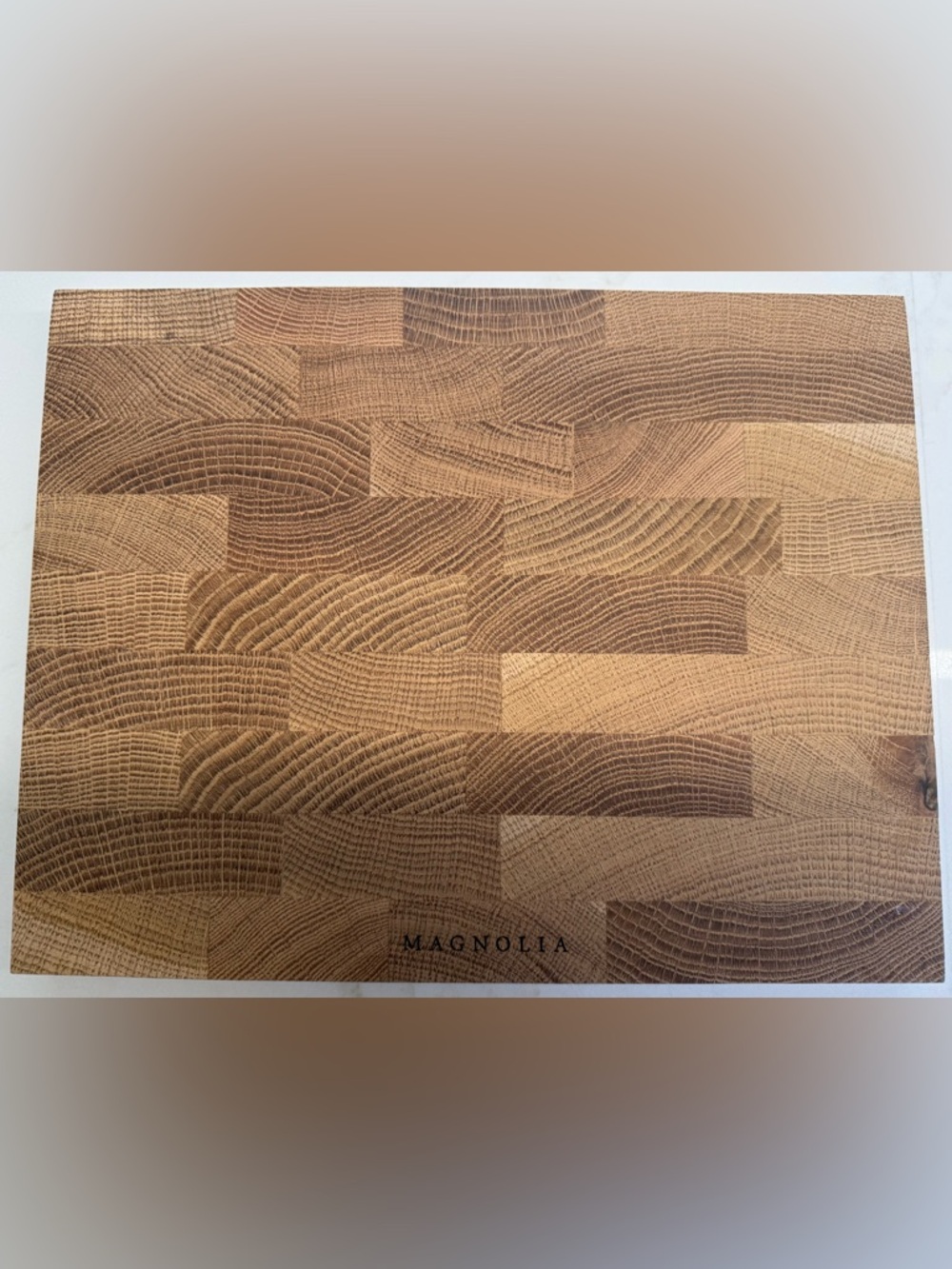 NEW Magnolia Wood Cutting Board Butcher Block Farmhouse 12.5x9.75